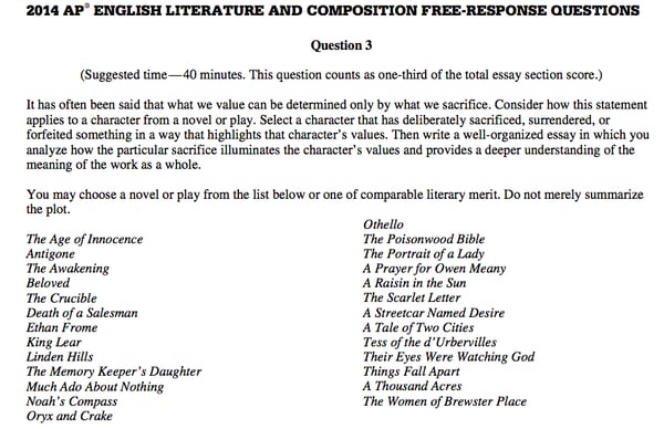 Ap english 3 synthesis essay prompts