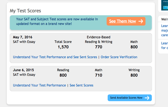How do i find my sat essay score