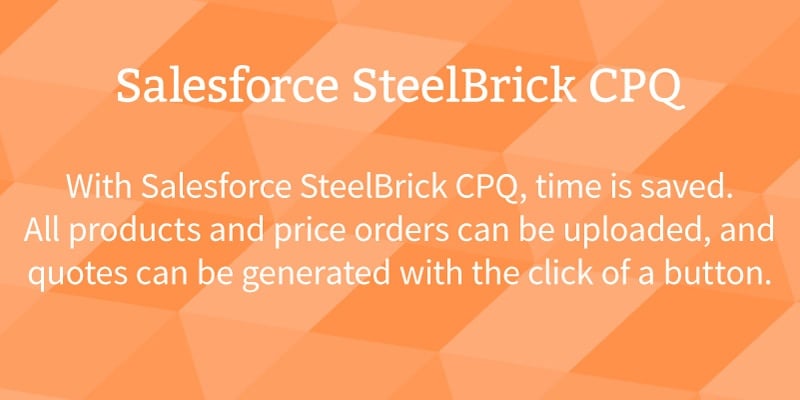 An advantage of Salesforce SteelBrick CPQ is that it is faster to implement that other CPQ software.