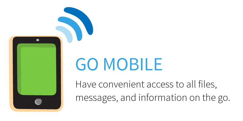 One of the benefits of Salesforce includes convenient access to all files, messages, and information while on the go.
