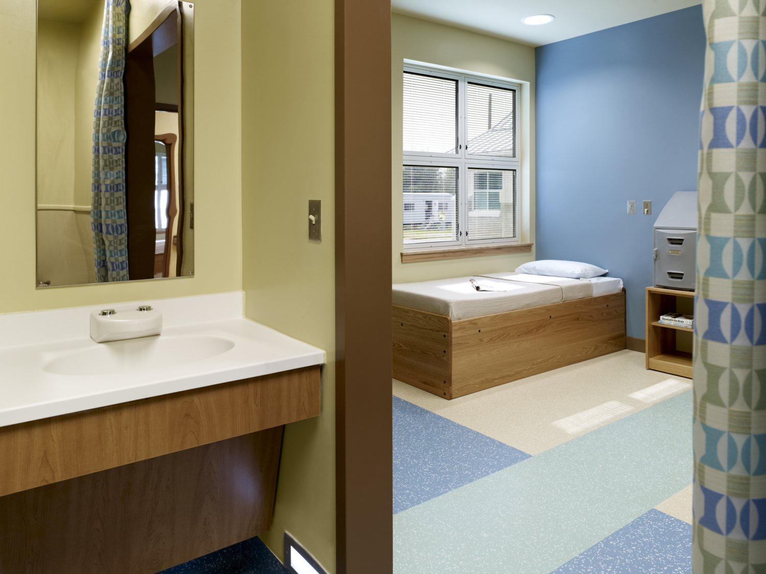 hospital patient room bathroom