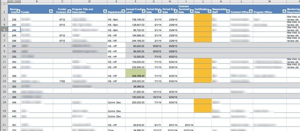 Rants About Grants Online Grants Management And Other Musings Dahna Goldstein Grant Management Template
