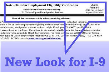 I-9 employment eligibility form