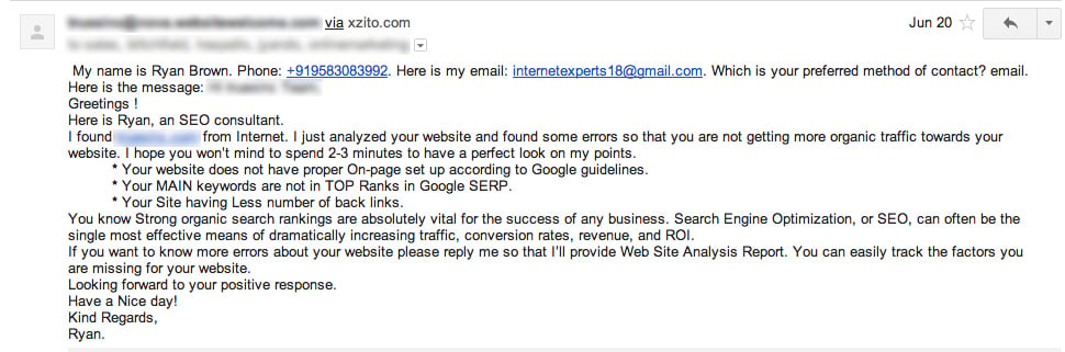 seo spam email seo spam email