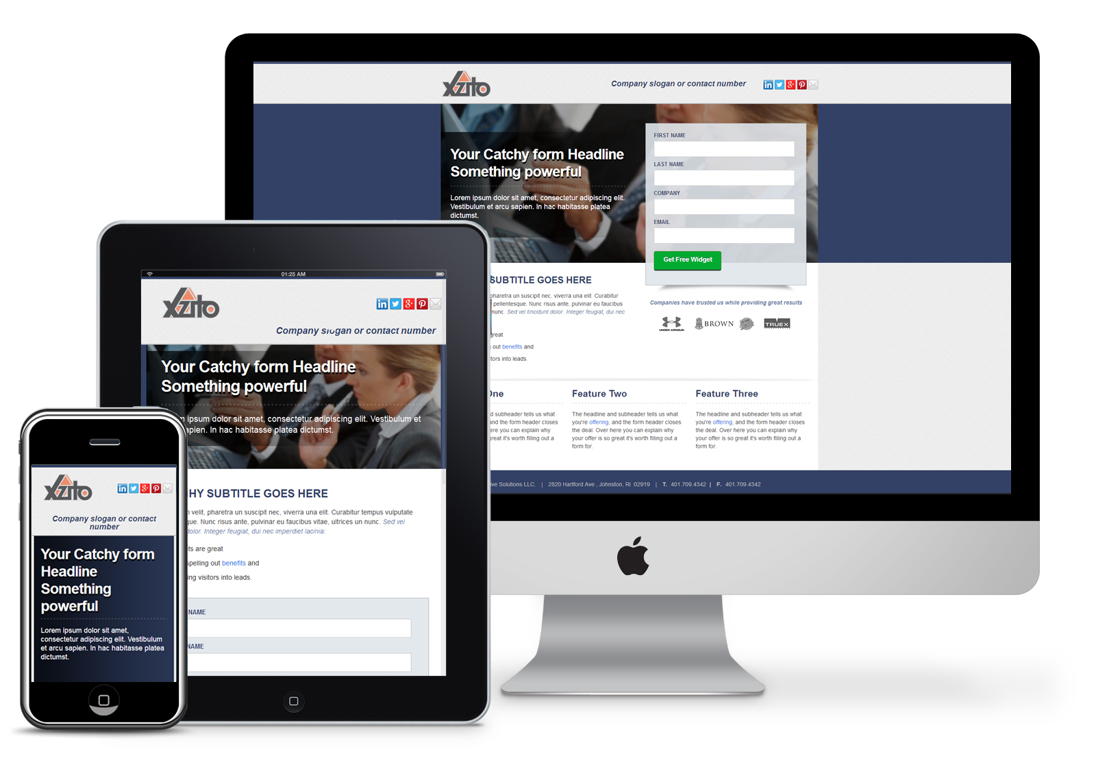 responsive template screenshot