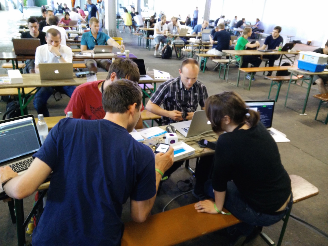 Hacking away at droidcon berlin