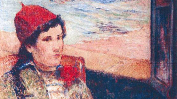 Gauguin Femme devant une fenetre cuverte resized 600