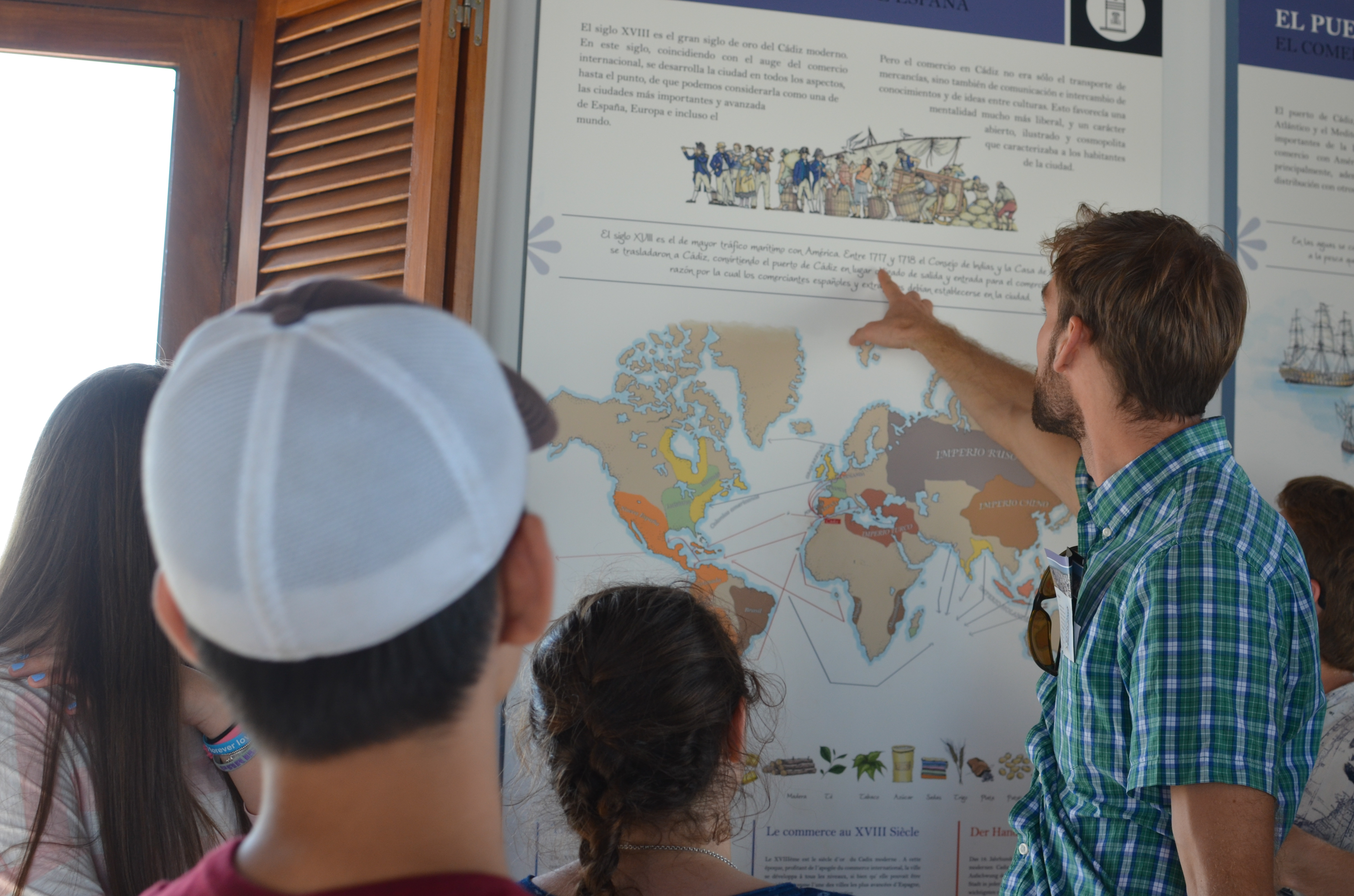 Experiential education learning about Americas trade in Cádiz Experiential education learning about Americas trade in Cádiz