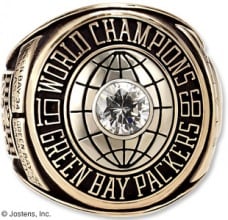 Packers Super Bowl I ring