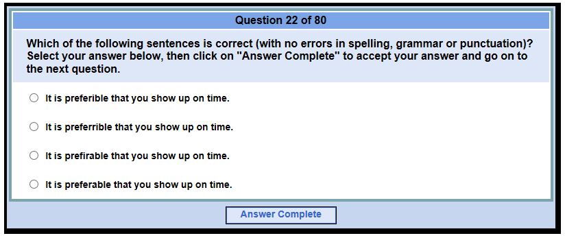General Work Skills Tests