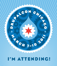 I'm attending DrupalCon Chicago, March 7-10, 2011