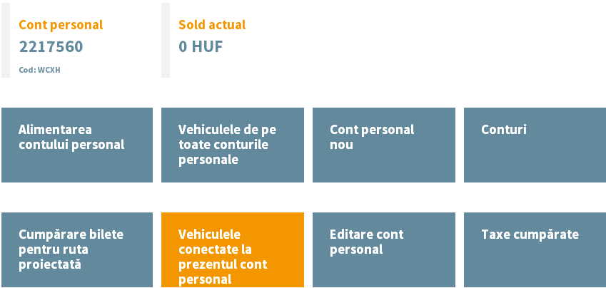 Conectare cont personal