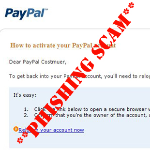 phishing paypal scam example