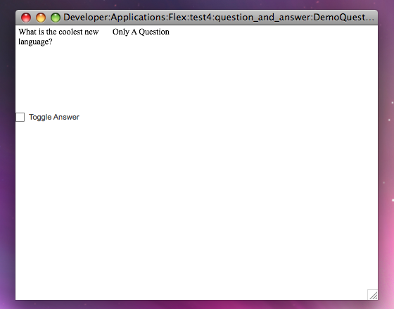 question DemoQuestionAnswer Screenshot Checkbox not selected