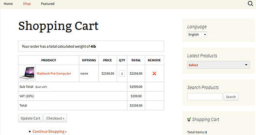 BlueSnap WordPress Shopping Cart Plugin