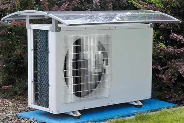 heat pump snow outdoor protection ductless diy protect pvc unit heating cooling solution