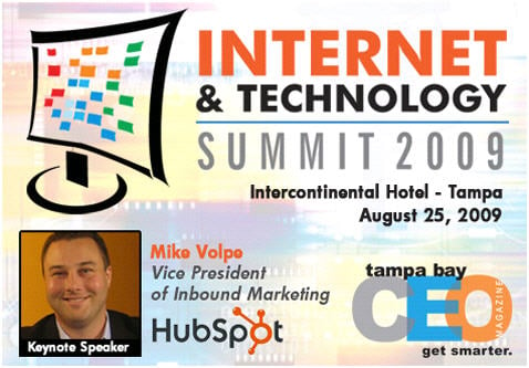 Internet Technolgoy Summit Tampa Bay Mike Volpe Conference Keynote