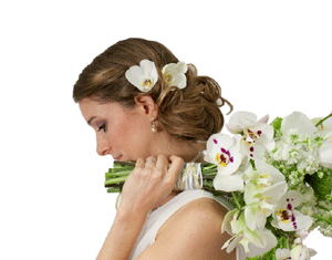 Phalaenopsis Orchids are Perfect for Wedding Day Hair