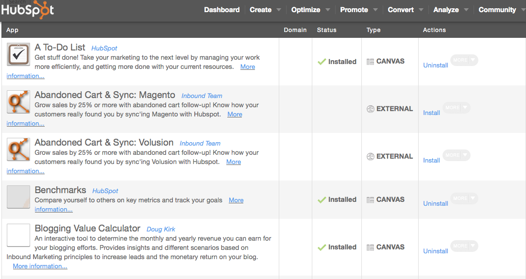 App Marketplace
