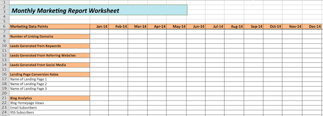 marketing-report-worksheet