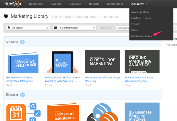 HubSpot Marketing Library