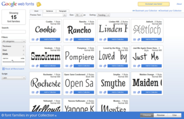 Google Fonts