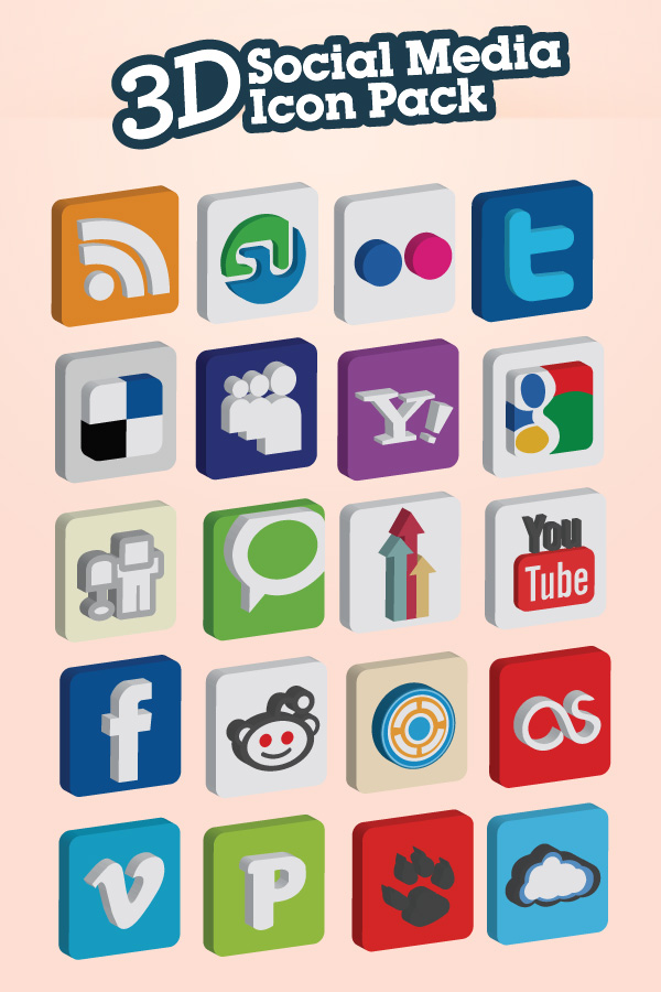 3d icon set