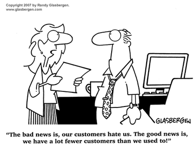 bad customer service cartoon
