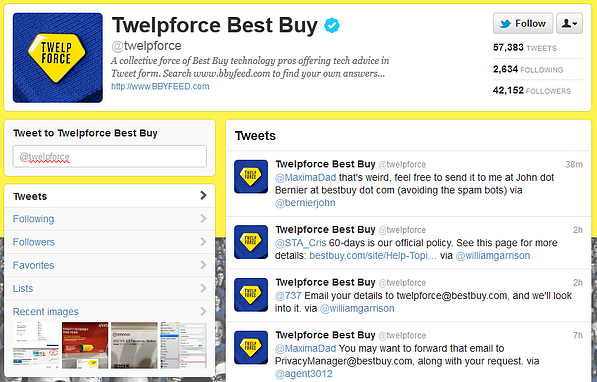 best buy twitter customer service