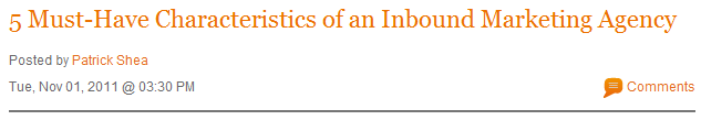 blog title