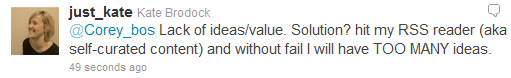 blogging tweet