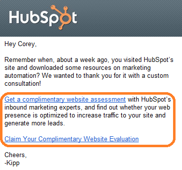 cta placement in emails