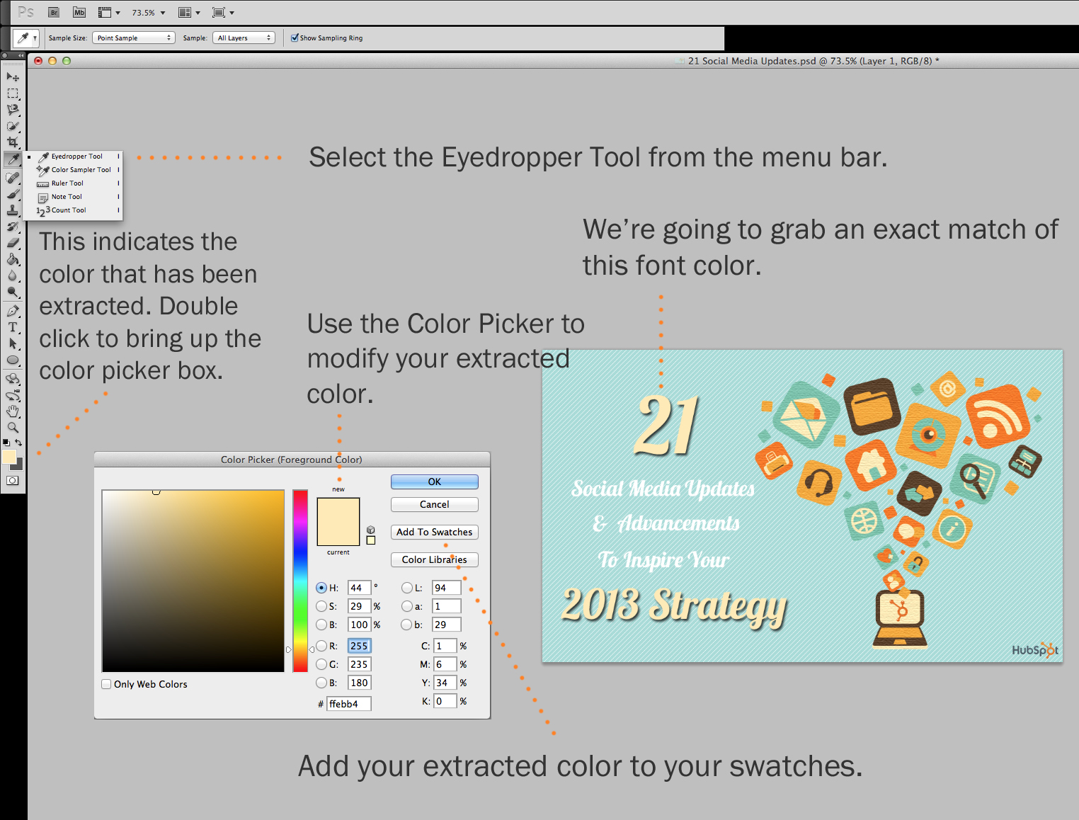 Eye dropper Tool