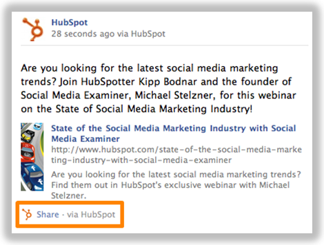 facebook example