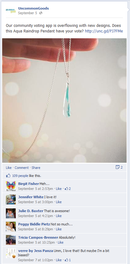 facebook feedback uncommongoods