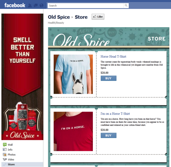 Oldspice Facebook