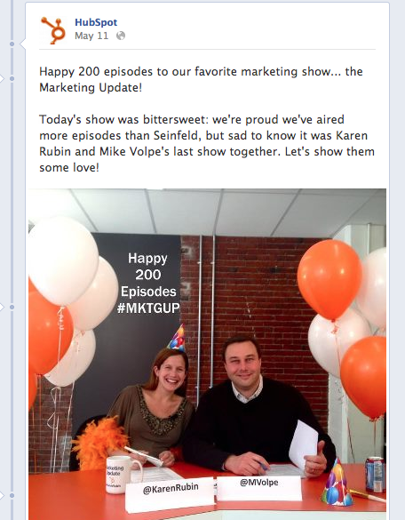 HubSpot on Facebook