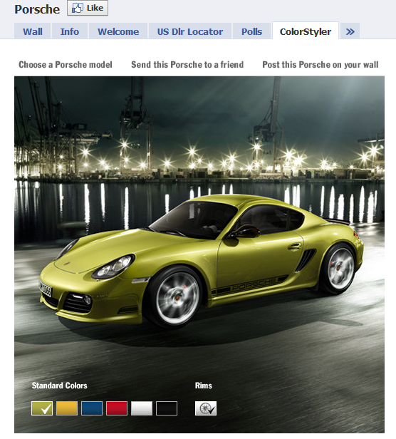 Porche Facebook Fan Page