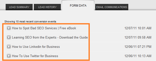form data
