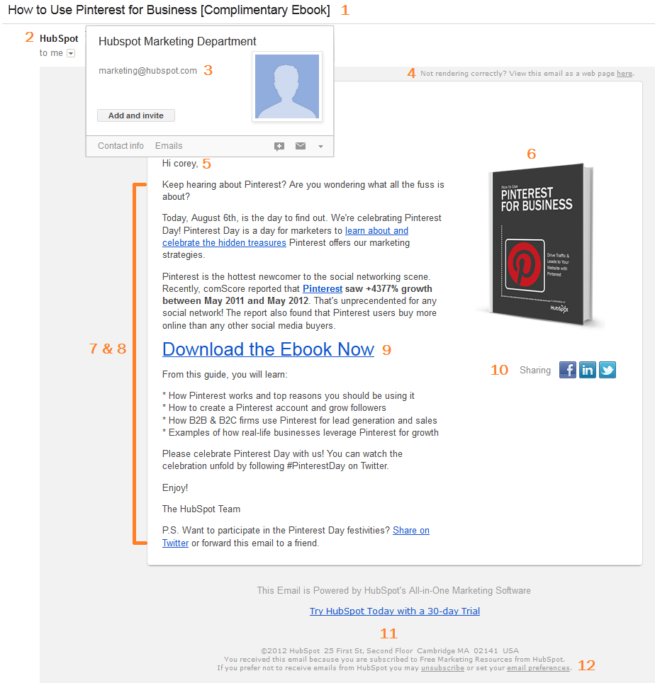 good email marketing layout