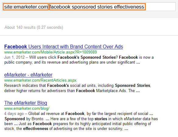 google site search