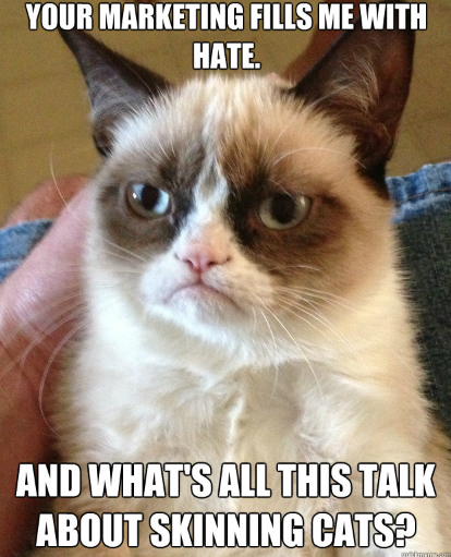 grumpy cat hates marketing