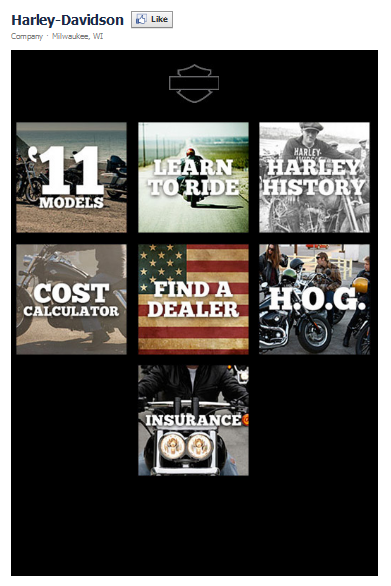 Harley Davidson Facebook Fan Page
