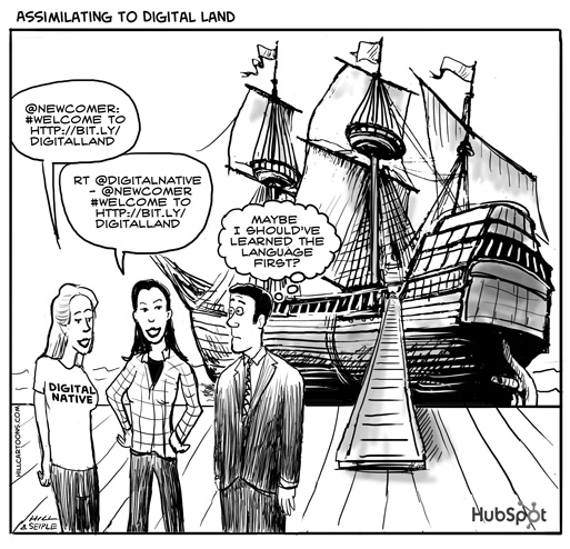 Digital Native Cartoon