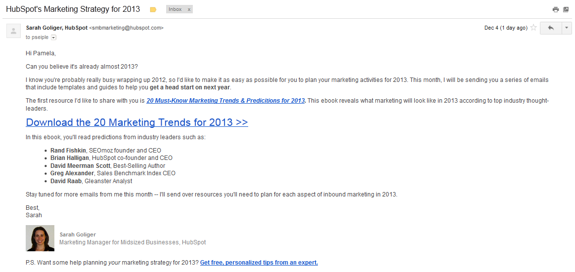 hubspot email