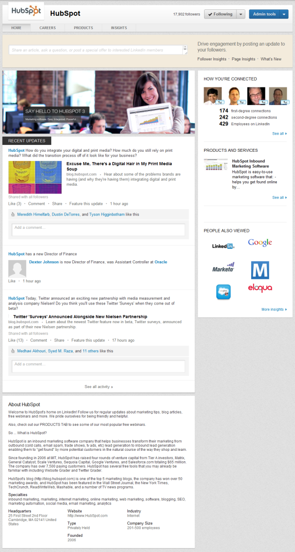 hubspot linkedin company pages resized 600