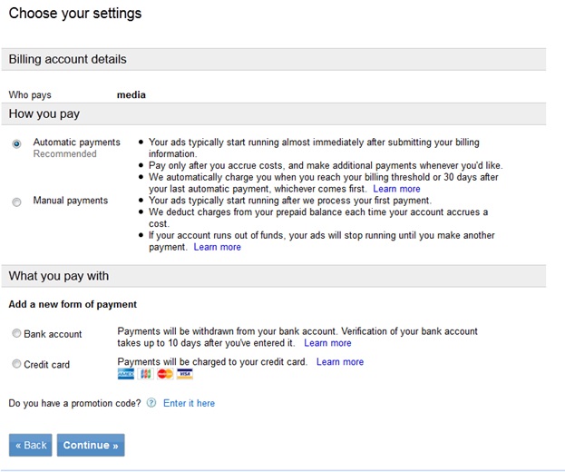 Google Adwords Express Step 4b