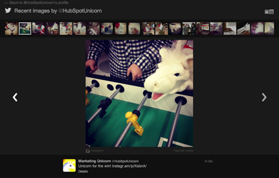 HubSpot Unicorn Instagram