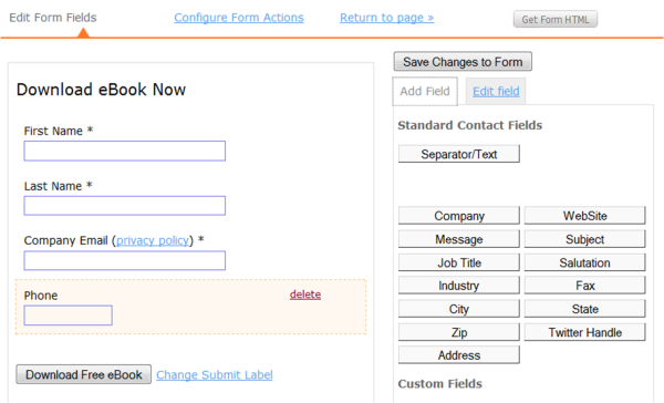 Keep your landing page short