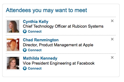 linkedin events networking recommendations